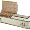 Britannia casket two tone white gold open