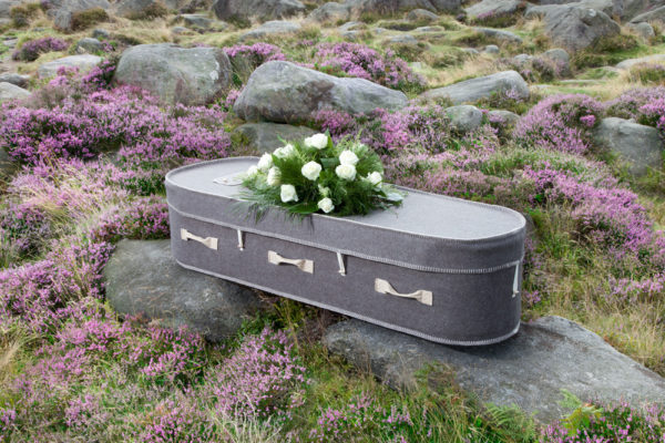 Grey Woollen Coffin